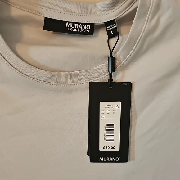 Murano Black and White Short Sleeve Tees - Picture 2 of 3